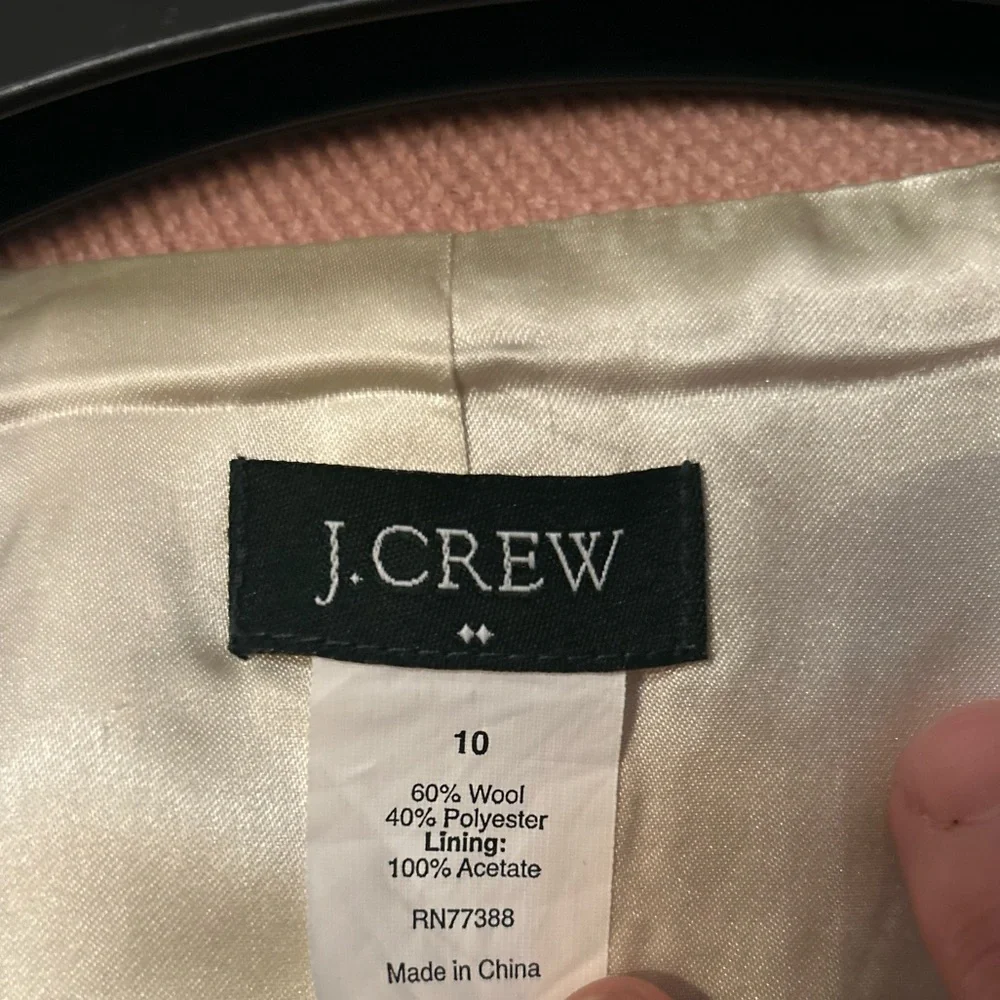 J Crew ladies wool pea coat size 10 - Picture 3 of 4